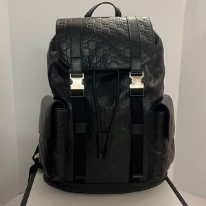 Gucci Guccissima Signature Backpack Black